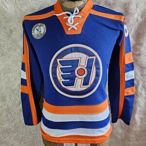 Doug The Thug #69 Glatt Halifax Highlanders Men's Blue Hockey Jersey Size: 34